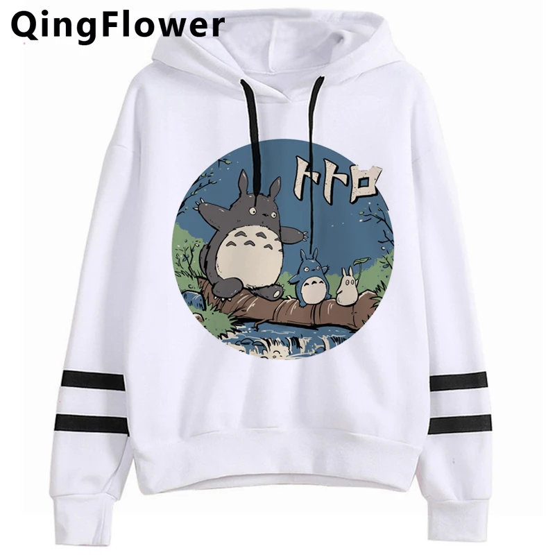 

Тоторо Studio Ghibli толстовки женские хип-хоп размера плюс гранж Графический Женский толстовка с капюшоном в Корейском стиле