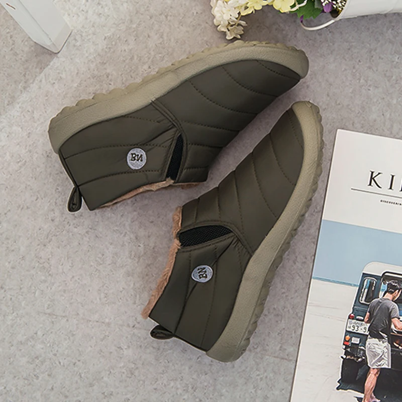 2020 модные зимние ботинки Мужская и женская обувь Новые однотонные