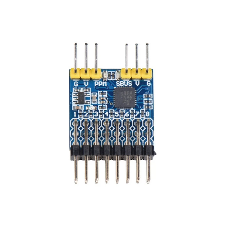 

8CH PWM PPM SBUS преобразователь сигнала, преобразователь входного напряжения 3,3-20 в для радиоуправляемый самолет, Квадрокоптер