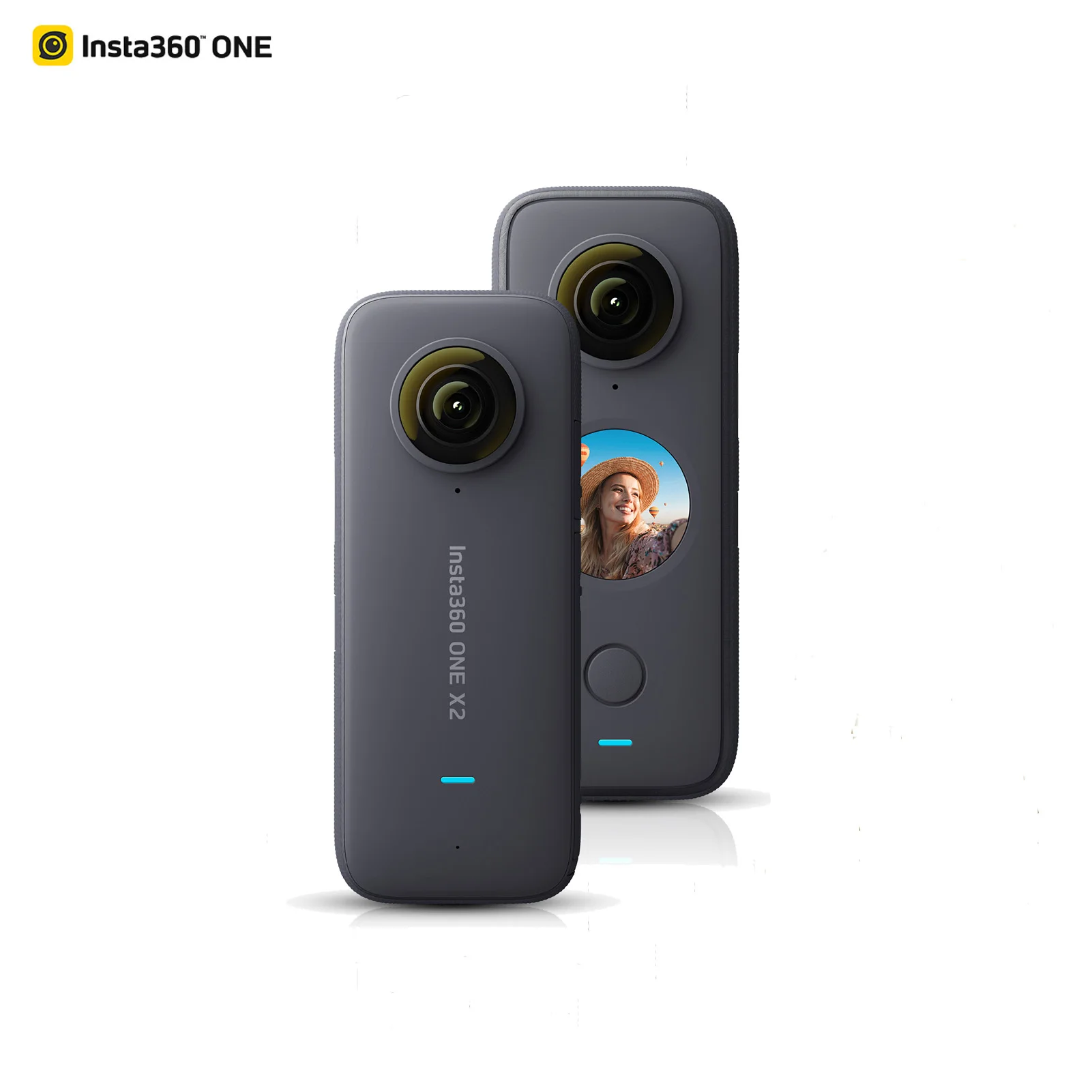 Панорамная Экшн камера Insta360 ONE X2 с сенсорным ЖК экраном водонепроницаемая