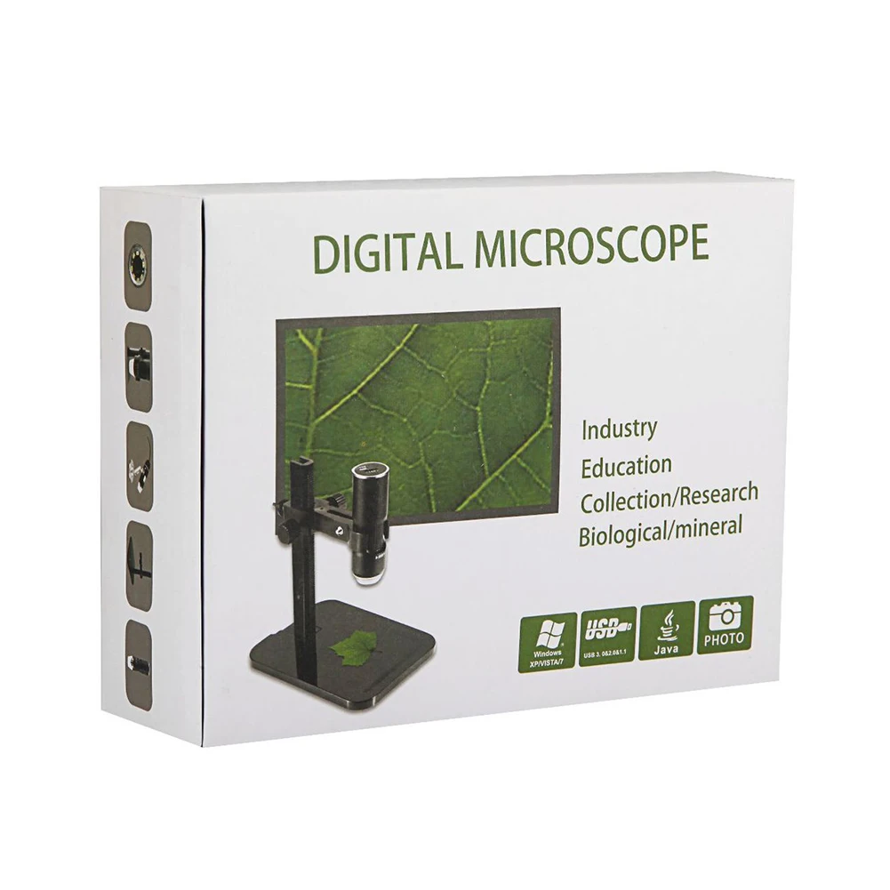 

1600X Digital Microscope Magnifier USB Interface Electronic HD Endoscope Camera Muitifunctional Lightweight Elements Part