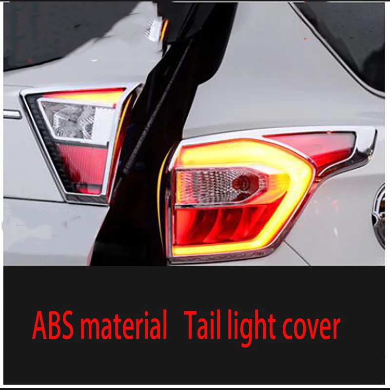 

For Ford Kuga / Escape 2017 2018 ABS Rear Tail Light Lamp Cover Trim 4 Pcs / Set