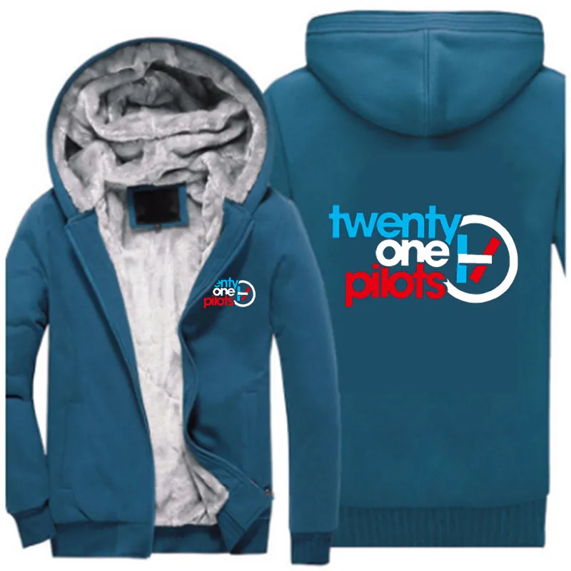 2019 мужской спортивный костюм на молнии Twenty One Pilots зимняя рок-группа теплый