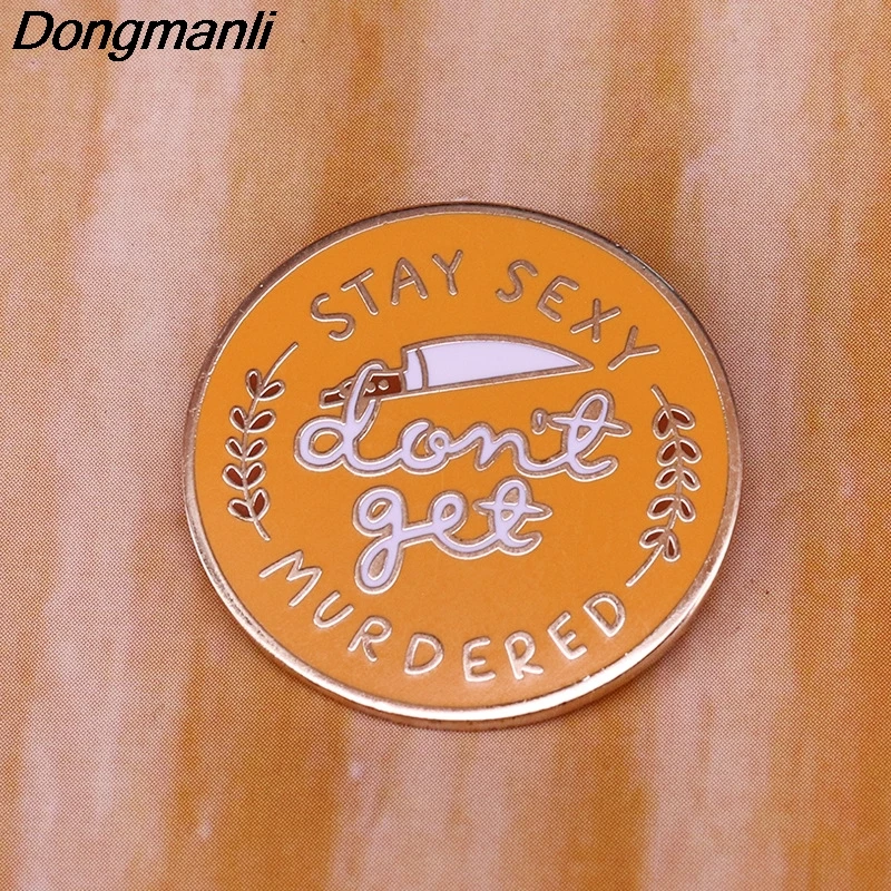 

LB372 SSDGM My Favorite Murder Podcast Enamel Pin Brooch Women Fashion Lapel Backpack Bags Badge Jewelry