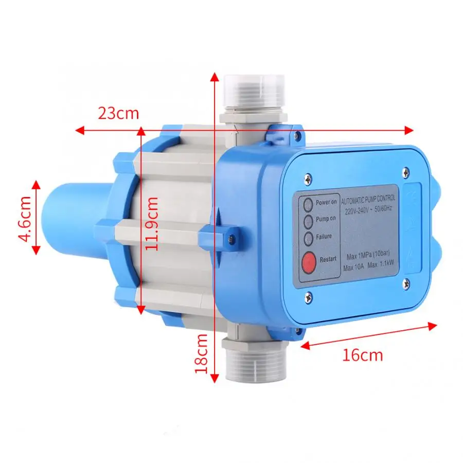 

1.1kW Water Pump Pressure Controller Automatic Control pumps Unit Electronic Switch Pump Controller for house garden greenhouse