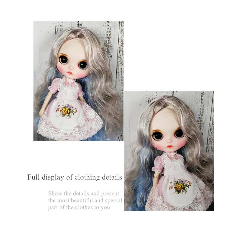 Fortune Days 1/6 Blyth одежда для тела ледяная Кукла Милая Кружевная розовая юбка