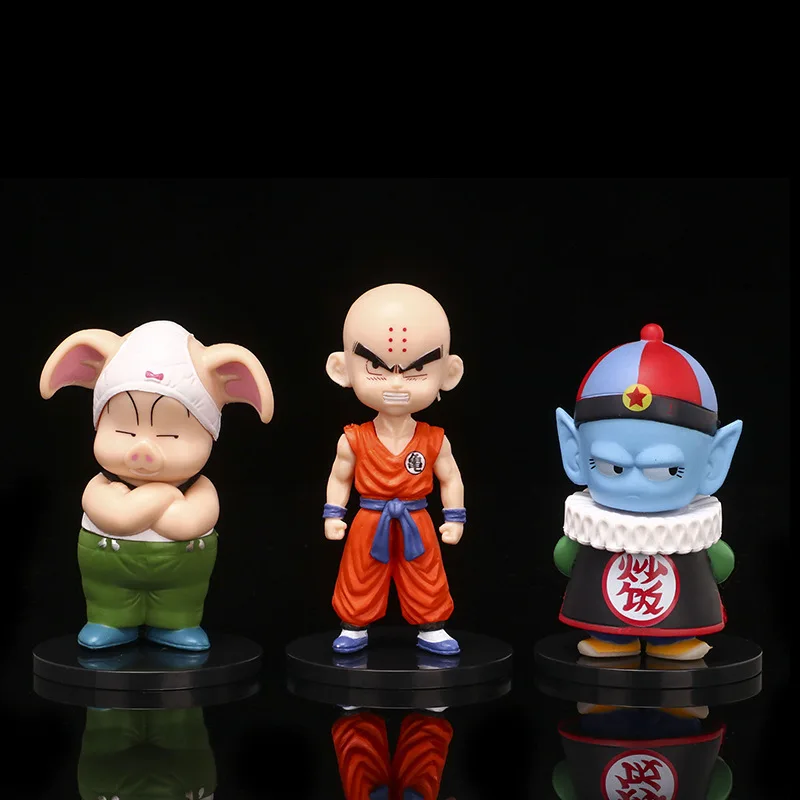 6 шт./партия Dragon Ball Z Фигурка 10 см Q версия сон Гохан аниме экшн-фигурка модель Krillin