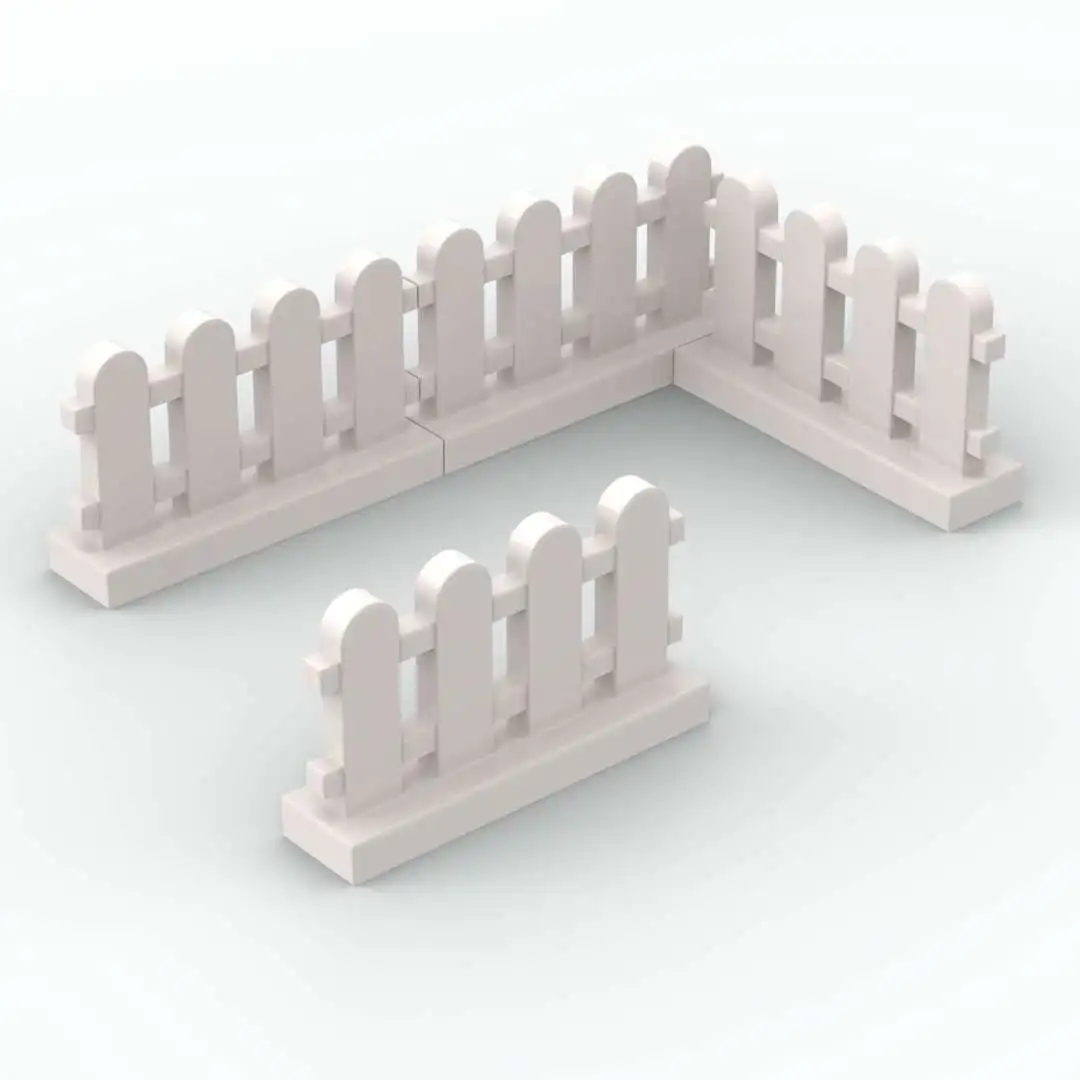 

72pcs Building Block Parts diy Toy Fence 1x4x2 Paled Picket moc Bricks Assembles Particles for Children Kids Gifts 33303