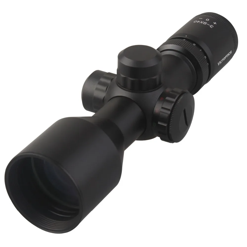 VictOptics 3-9x40 охотничий прицел с 25,4 мм " трубка Mil-dot Сетка 1/4 MOA 5 уровней освещения для 5,56. 223
