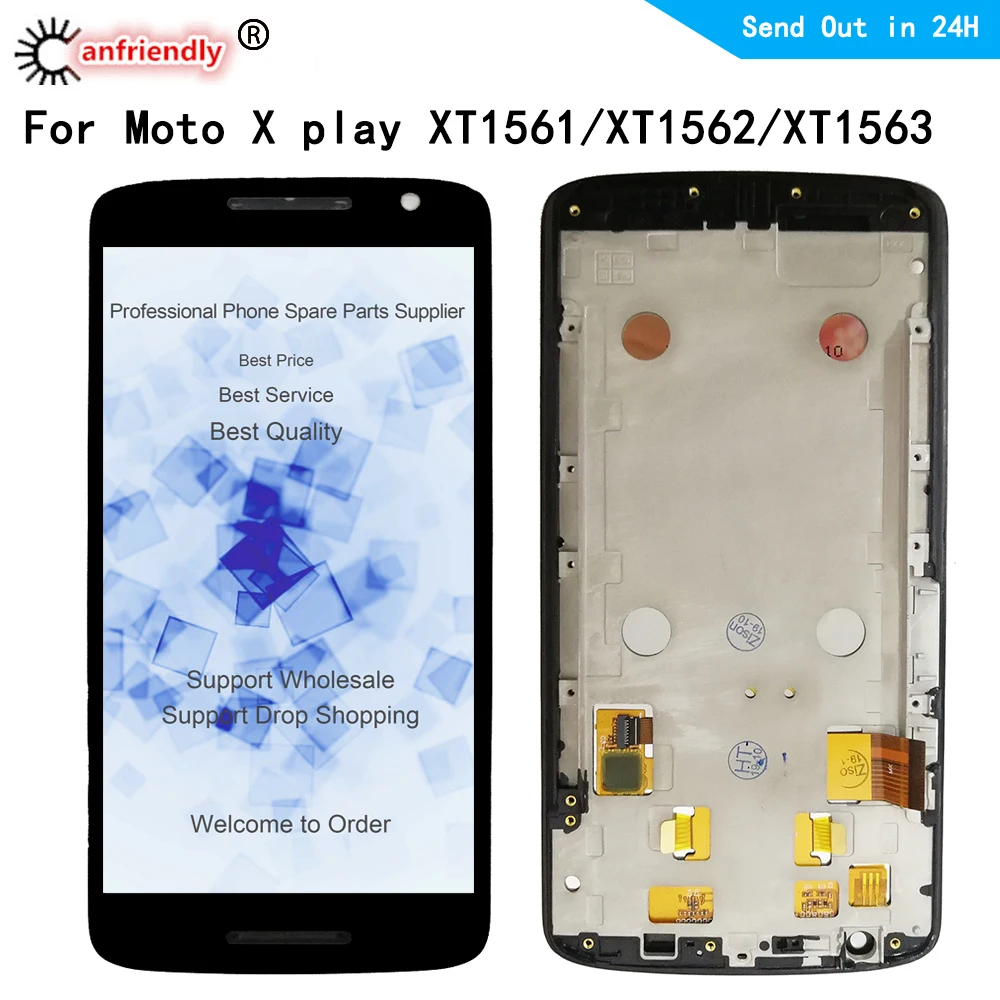 Pantalla LCD para Motorola Moto X Play XT1561 XT1562 XT1563, montaje de digitalizador de cristal t&aacute;ctil para Motorola Moto XPlay-0