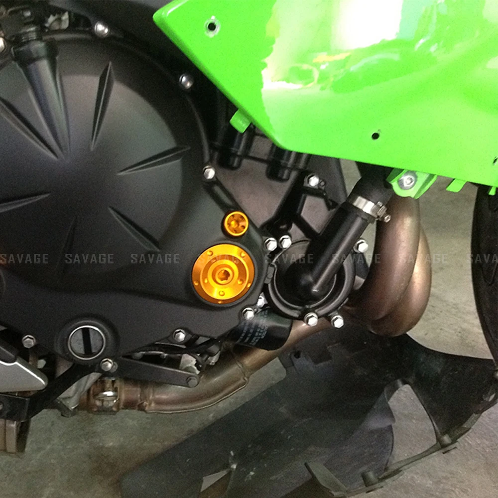 Правый картер двигателя прямые винтовой крышкой разъем для KAWASAKI ER-6N ER-6F ER-4N ниндзя