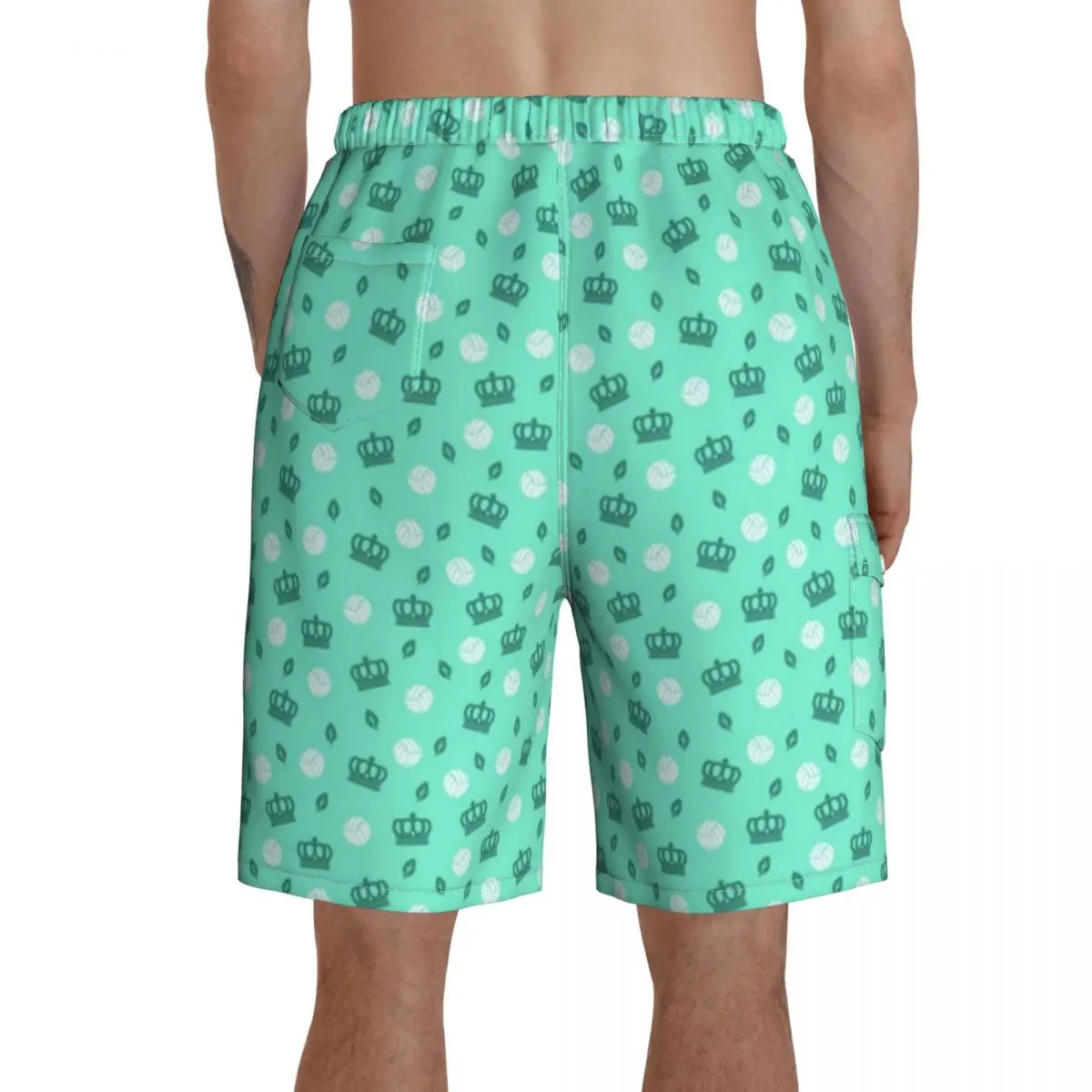 

Volleyball Board Shorts Bathing Swimming Trunks Polyester Funny Men Swim Trunks