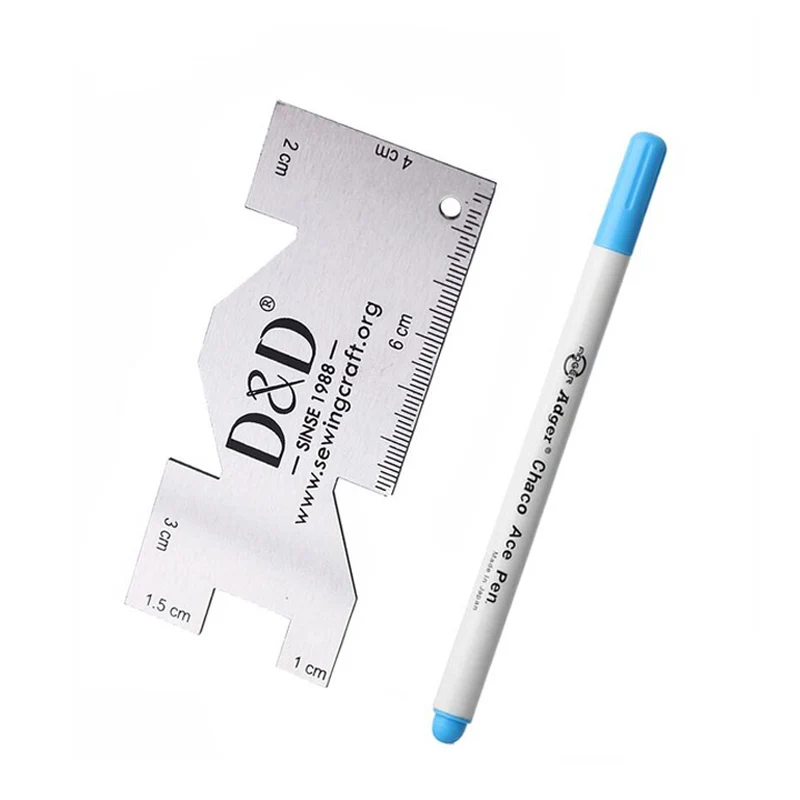 Стираемая водой ручка по ткани маркер & металлические швейные измерительный