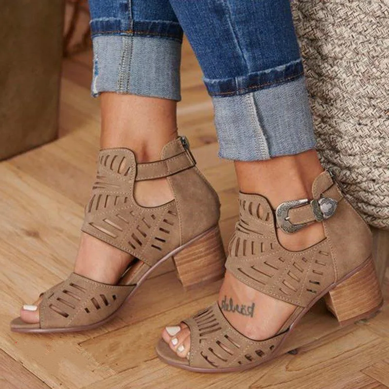 

Женские босоножки на высоком каблуке; Гладиаторские сандалии, женские гладиаторские босоножки с пряжкой на ремешке; Модная обувь; Женские с...