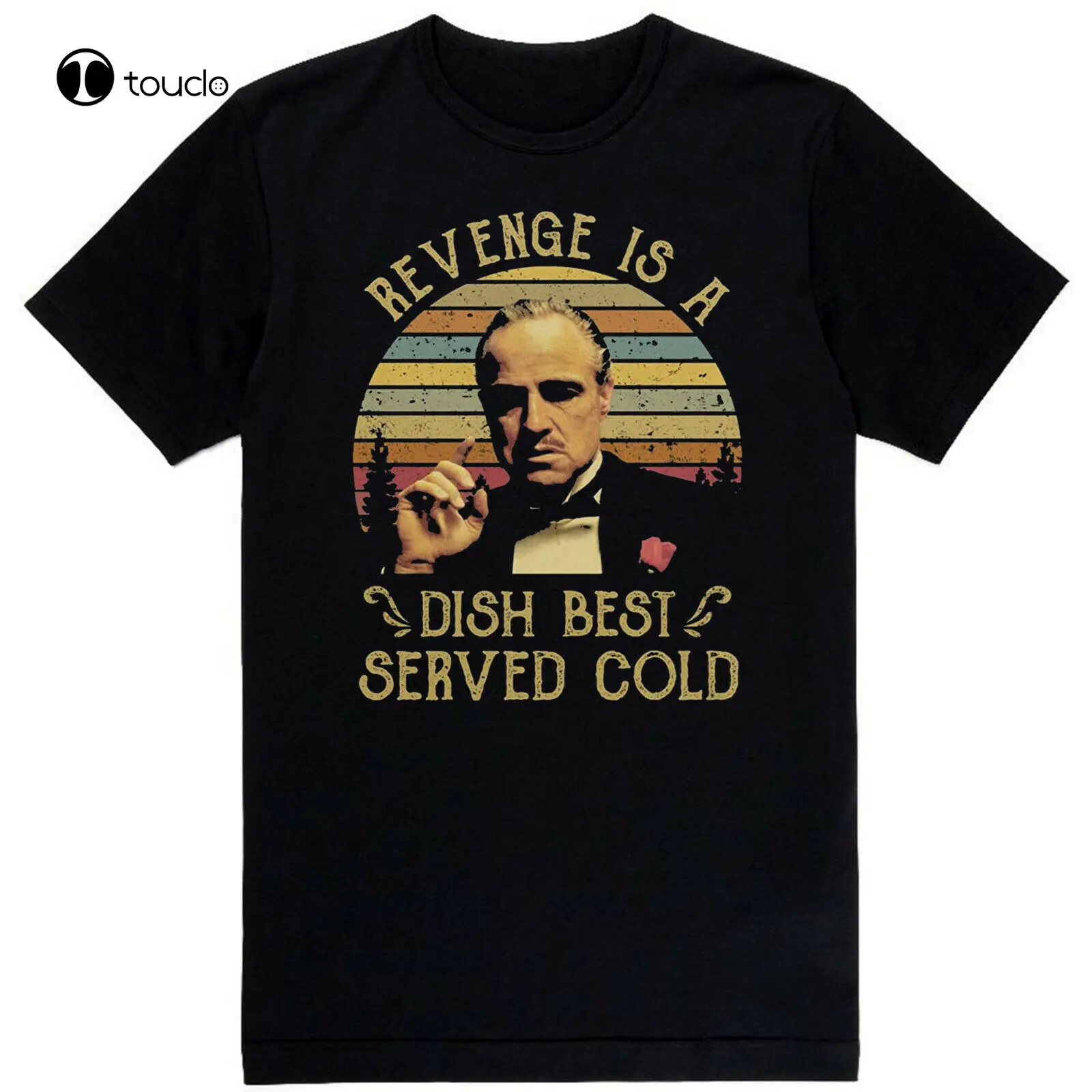 

The Godfather Movie Vito Corleone Epic Crime Mafia Black T-Shirt Tee Shirt Custom Aldult Teen Unisex Digital Printing Tee Shirt