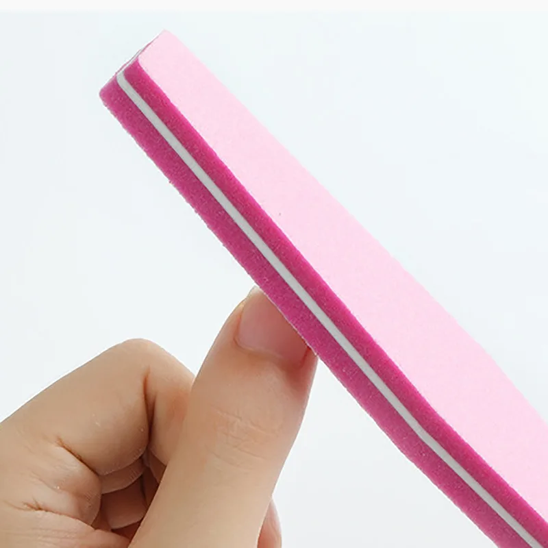 1 шт. Профессиональный буфер для ногтей алмазная Двусторонняя губка пилка 100/180