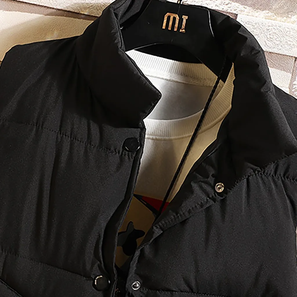 Мужской однотонный жилет erkek mont veste homme chaqueta hombre приталенный Повседневный на