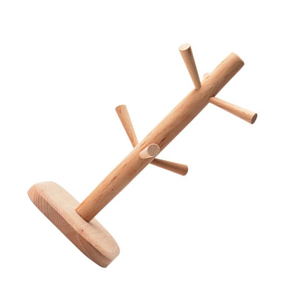 

Beech Cup Holder Hanger Drain Cup Holder Non-slip Pad Kitchen Storage Suitable For Desktop Decoration Storage 31*14.6cm