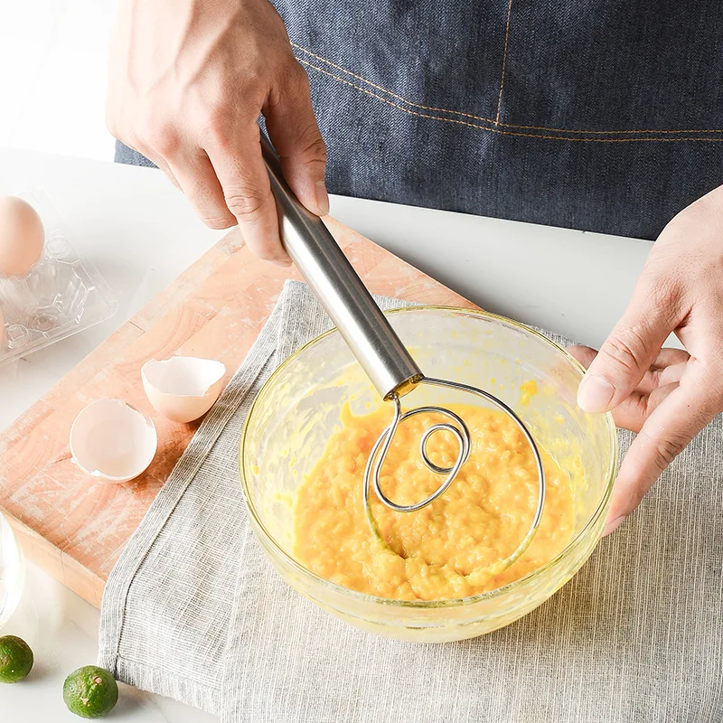 

Stainless Steel Eggs Beater Mixer Kitchen Baking Utensil Milk Cream Butter Whisk Mixer Tool Cake Baking Cookware Wholesale Stuff