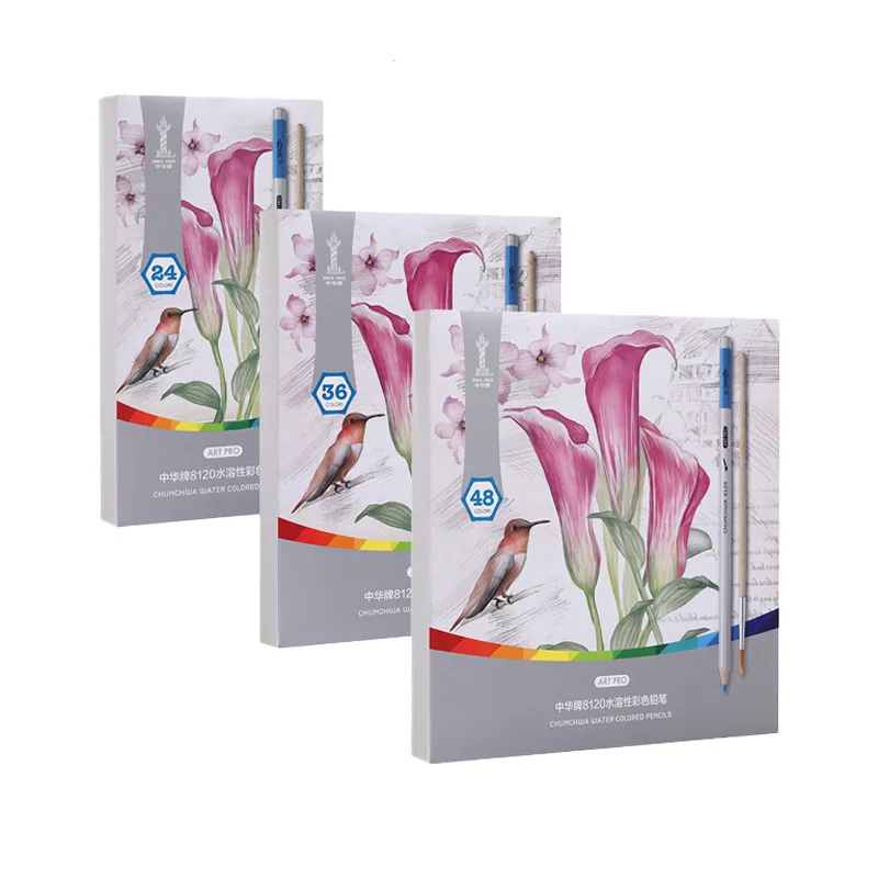 24/36/48/цветной карандаш масляный водорастворимый художественная цветная ручка