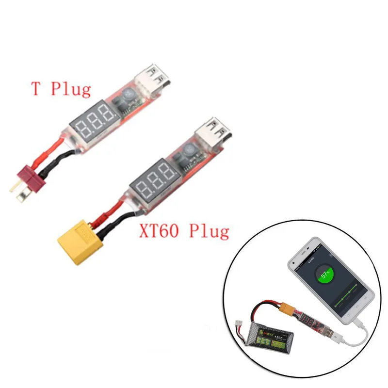 Зарядное устройство Lipo 2-6S с USB-портом и штекером XT60 T | Электроника