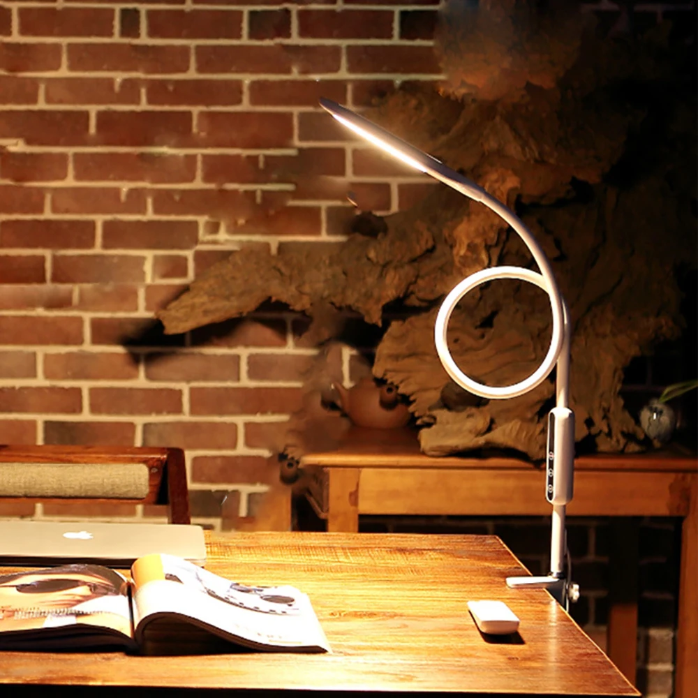 Напольная Лампа светодиодная светодиодный светильник с зажимом Гибкая лампа