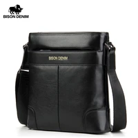 bison denim brand male bag genuine leather shoulder mens bag cowskin casual messenger men bags leather bag man shoulder bag