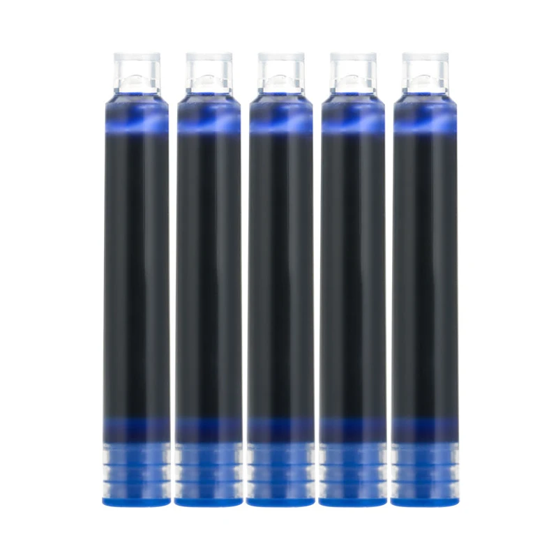 10 шт. Одноразовые Синие черный красный перьевые чернила для заправки картриджей