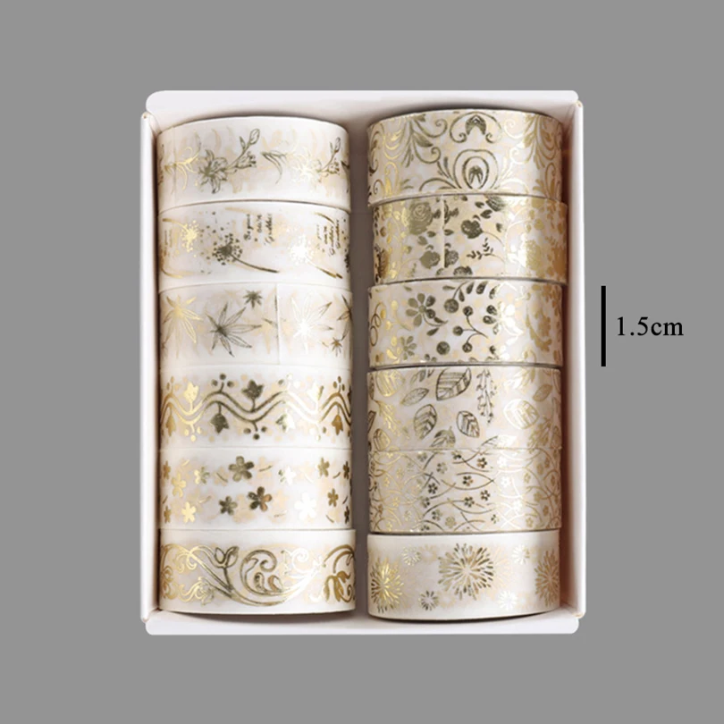 Декоративная клейкая лента 12 шт