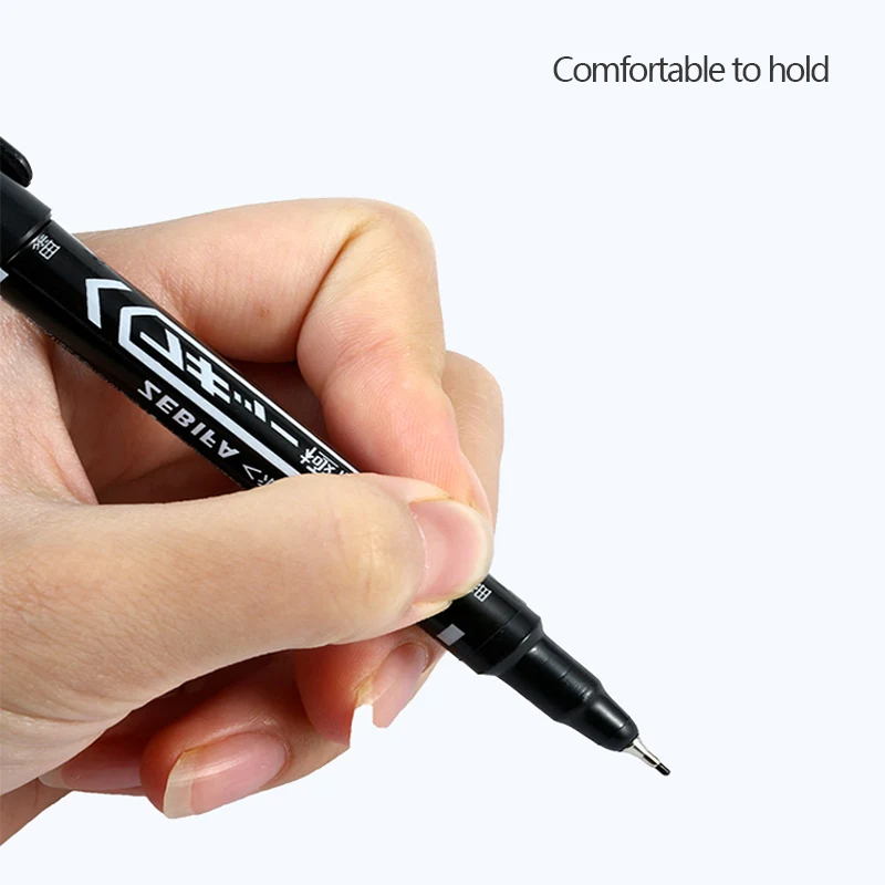 10 шт./лот маркеры с двойной головкой черные/синие/красные набор масляных