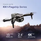 Новинка 2021 KK1 мини-Дрон 4K HD ОдиночнаяДвойная камера Wi-Fi Fpv воздушное давление высота 1080p передача в реальном времени Радиоуправляемый квадрокоптер игрушка