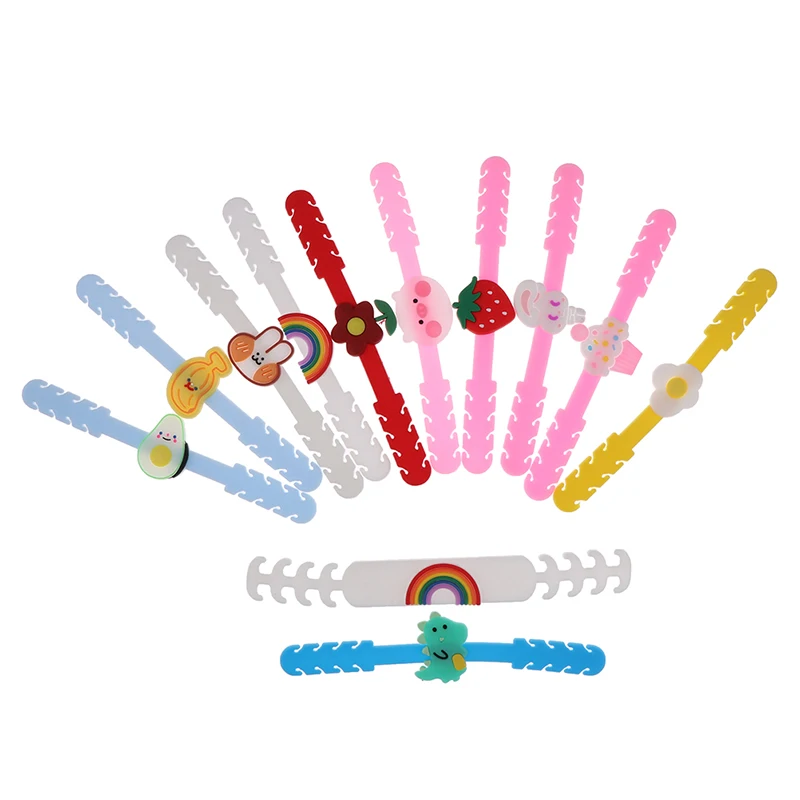 

20Pcs/set Cartoon Silicone Hook Strap Holder Extension For Mask Ear Protector Soft Anti-tightening Ear Buckle Accessories
