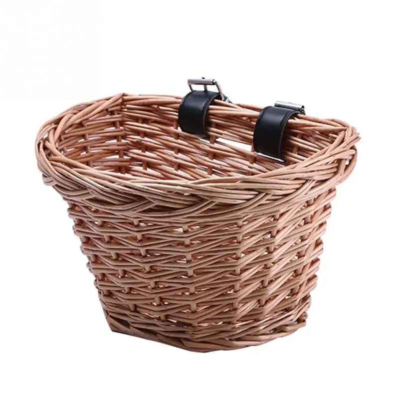 Однотонная Съемная универсальная велосипедная корзина для покупок D образной