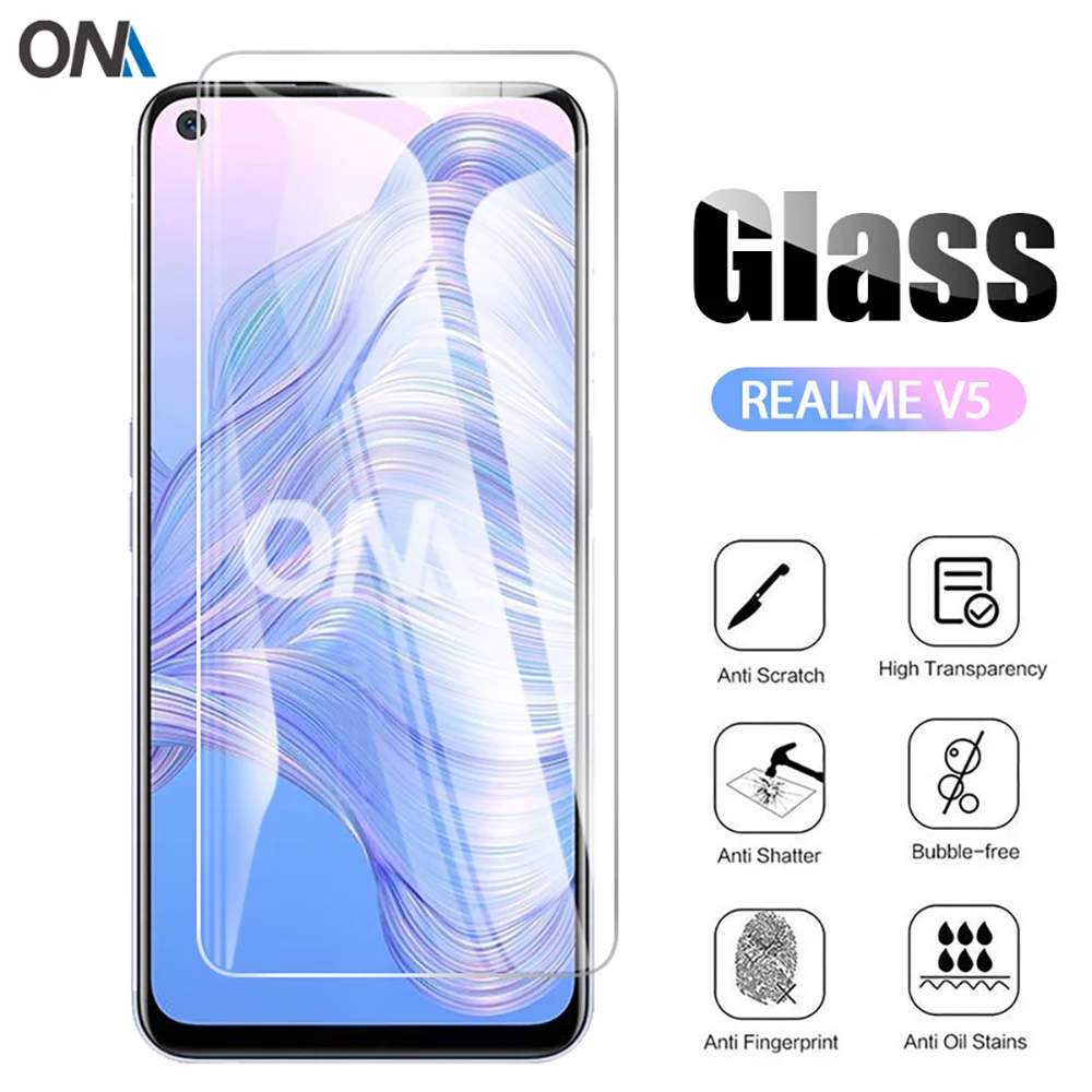 10 шт. закаленное стекло для REALME V5 Защитное экрана 9H Премиум Закаленное защитная