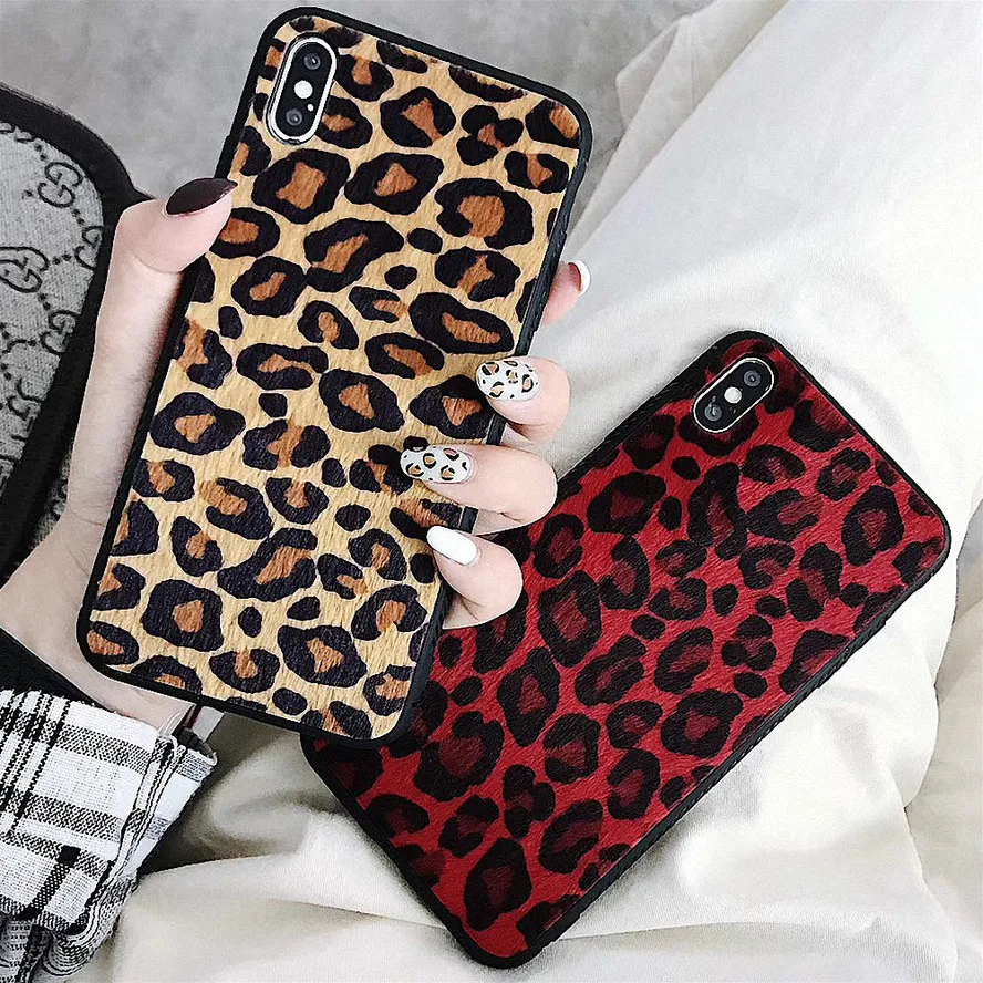 LCHULLE роскошный плюшевый чехол для телефона с леопардовым принтом Huawei P20 P30 Mate Lite Pro