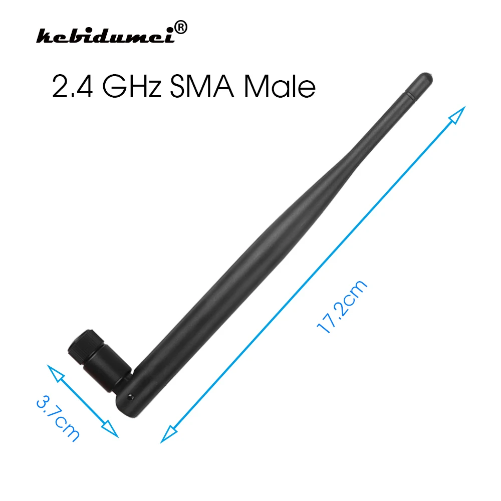 Kebidumei 5dBi WiFi 2 4 ГГц WIFI антенна SMA штекер универсальные антенны усилитель