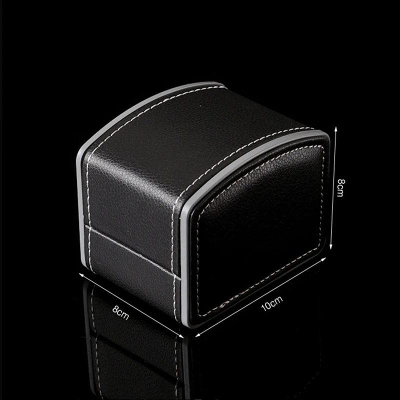 Leather watch high-end storage box single flip new bracelet bag ornament gift brand mechanical compression PU | Наручные часы