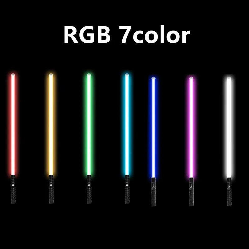 Световой меч с двойными краями RGB сменный светодиодный лазерный 7 цветов