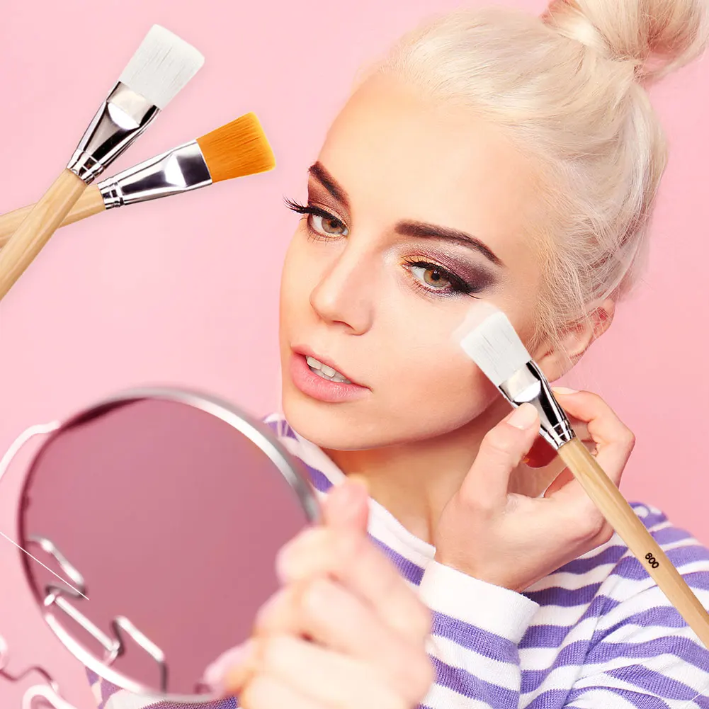 

DIY Facial Mask Soft Hair Wooden Handle Mud Mask Mixing Brush Makeup Tools Makeup Brushes