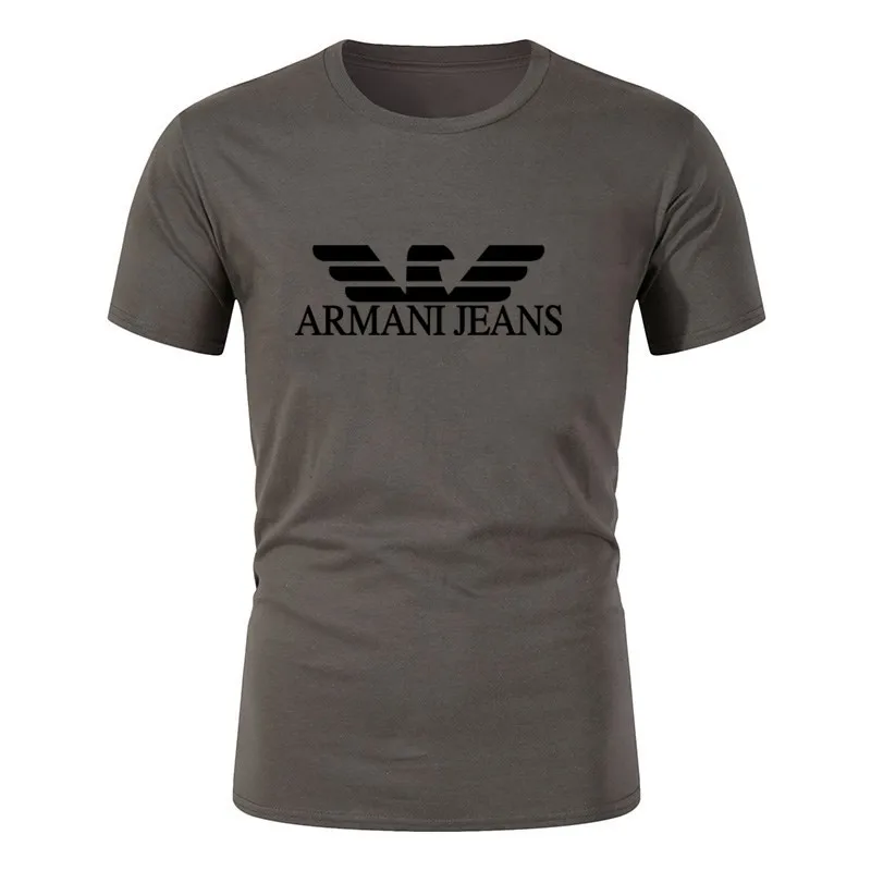 

New summer fashion casual style classic simple small icon printing men and women T-shirt couple loose round neck short sleeve