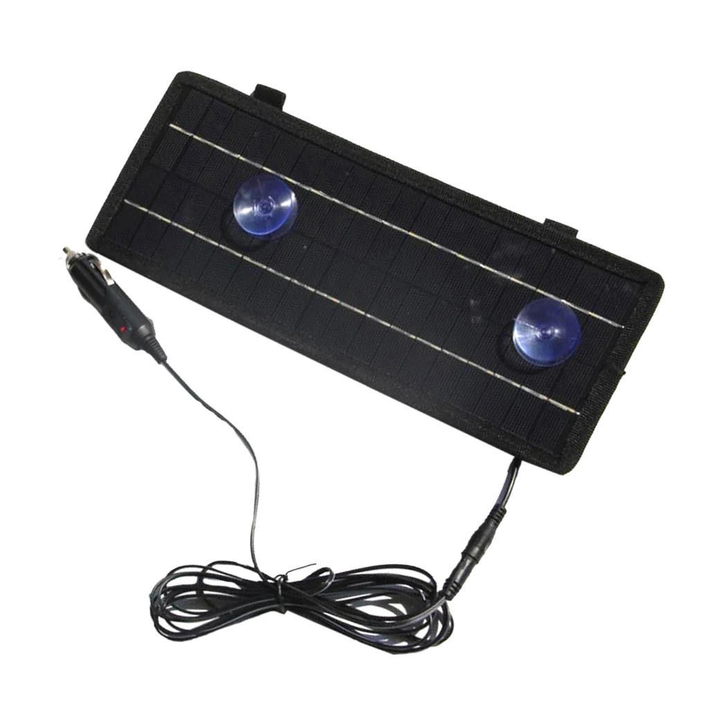 Автомобильная лодка 5 Вт Солнечная панельная зарядка Автомобильный Кабель