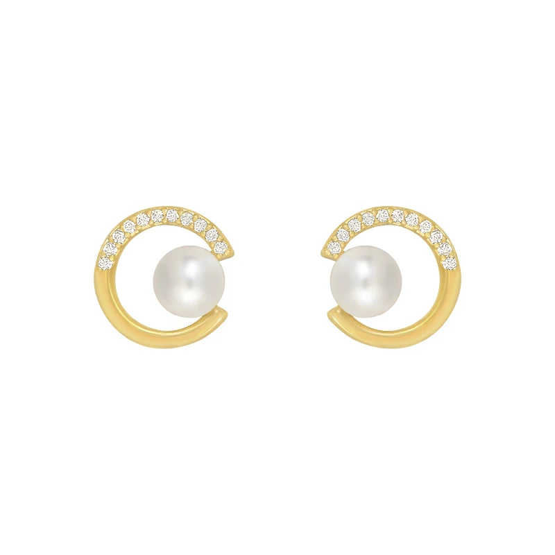 

Earrings 2020 Trend New Party Luxury Girl's Unusual Earrings Minimalist Golden MINI Pearl Stud Earrings For Woman Fashion