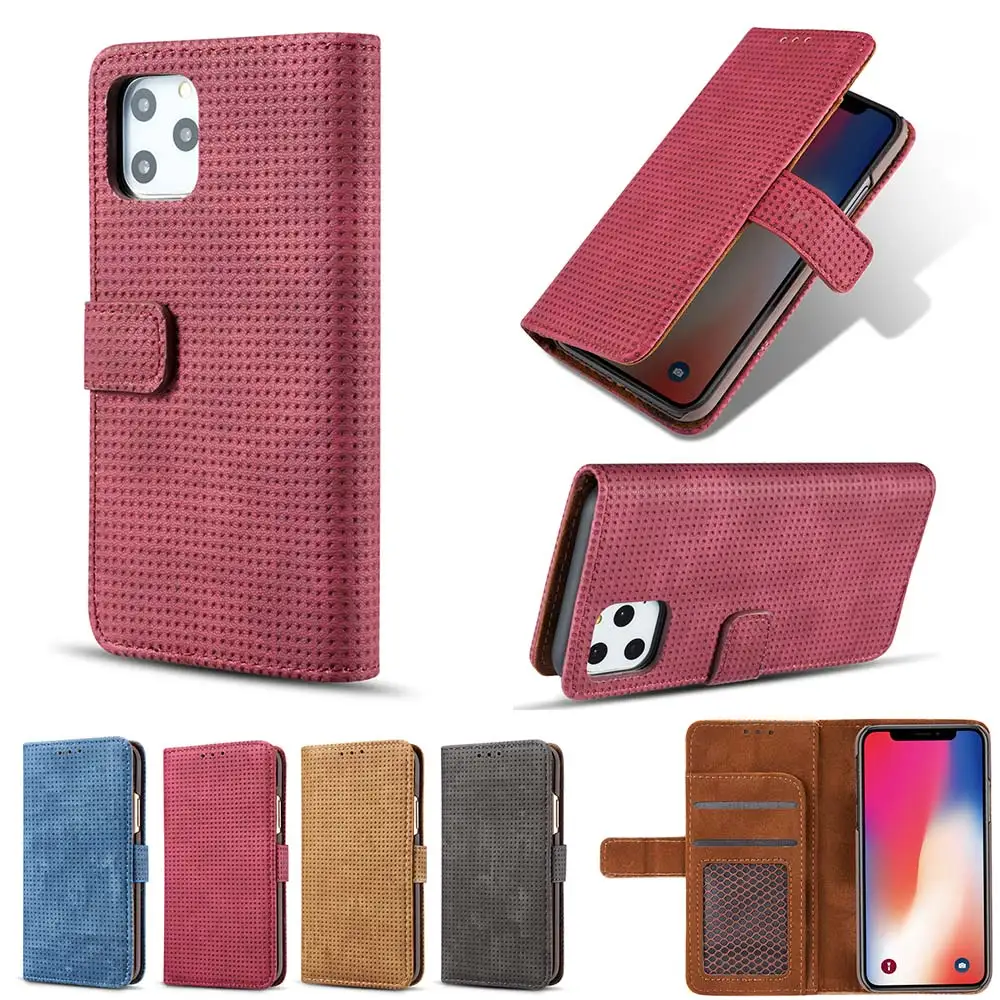 Кожаный чехол бумажник KISSCASE для Samsung S8/S9/S10 Plus S10E Note 8 9 10 A6/A7/A8/A750 отделение карт