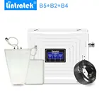 Усилитель сигнала Lintratek b5 + b2 + b4, 4g, 3g, 2g, 850 МГц, 1900 МГц, AWS 17002100 МГц, усилитель сигнала мобильного телефона, комплект антенны 3g, 4g