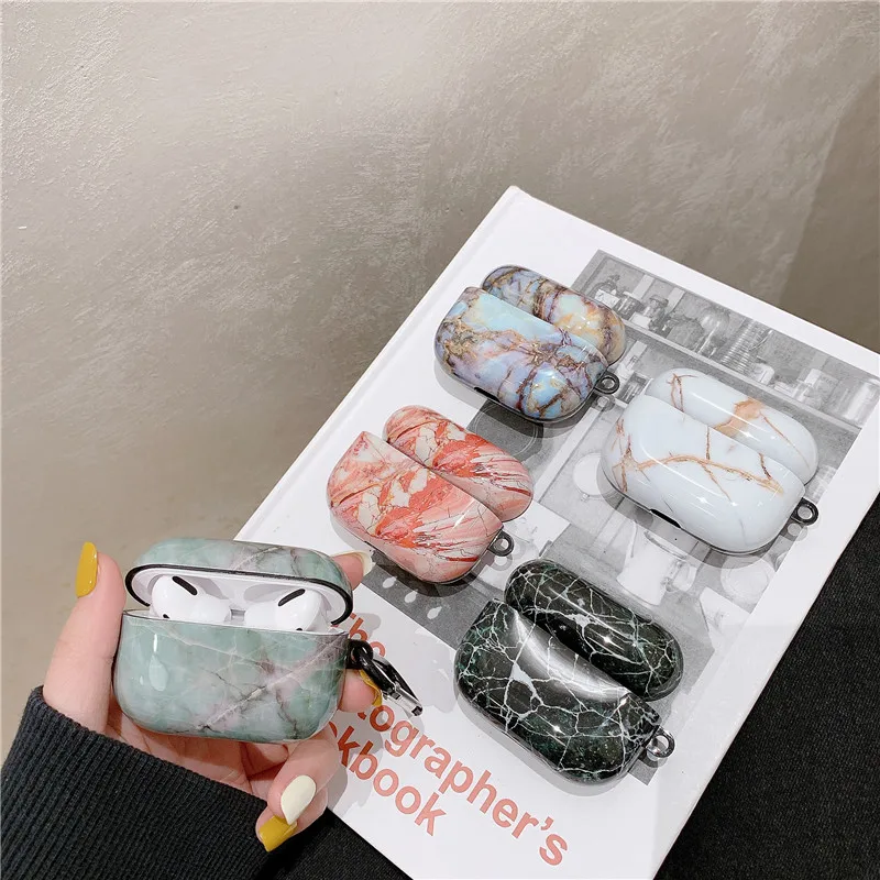 

Роскошный мягкий чехол с мраморным рисунком для Airpods Pro, милый модный чехол для наушников Air Pods 3 Pro, зарядное устройство, силиконовый чехол