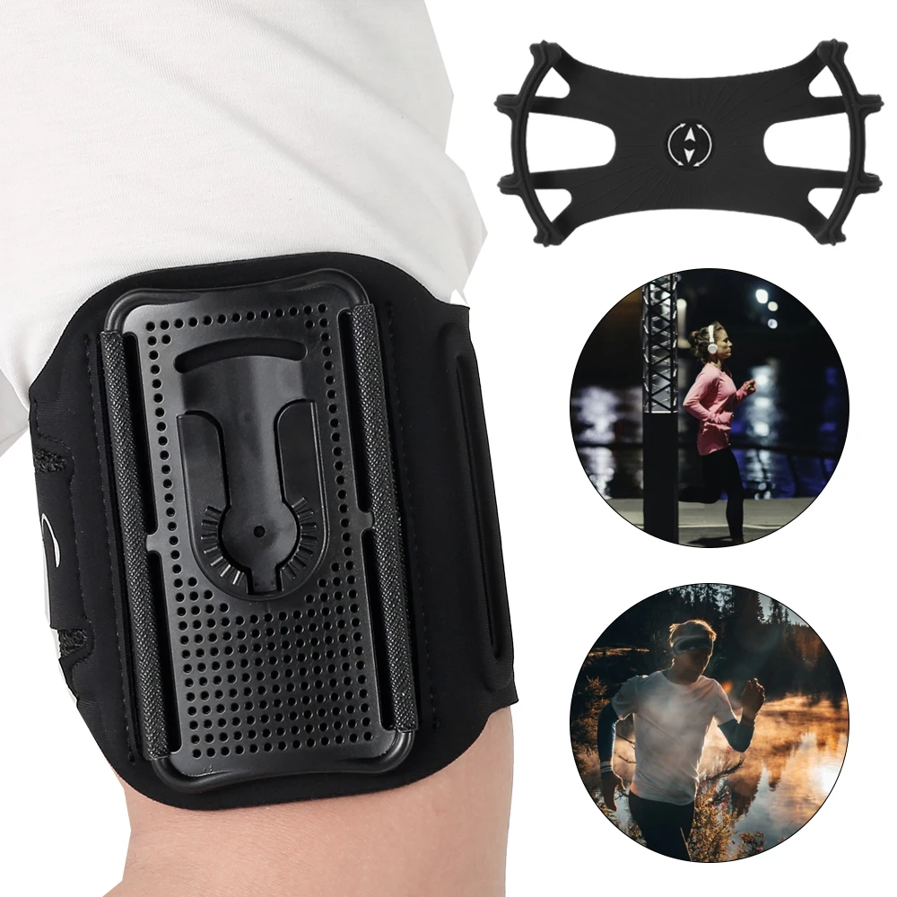 

Running Armband Detachable and 360°Rotation Running Armband Phone Holder Fits All Phones up to 7.9 inch Adjustable