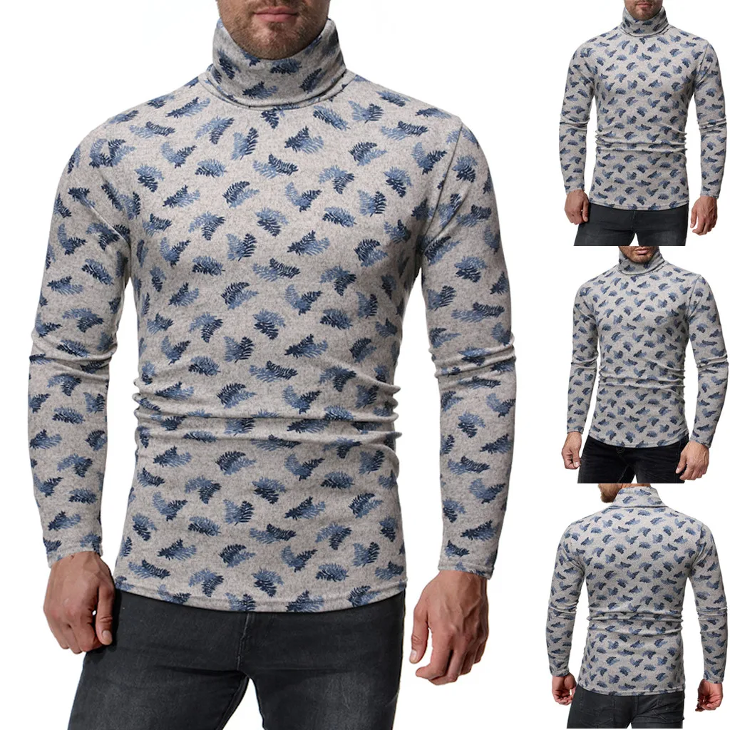 Мужские свитера Зимний пуловер с высоким воротником новые осенние вязаные