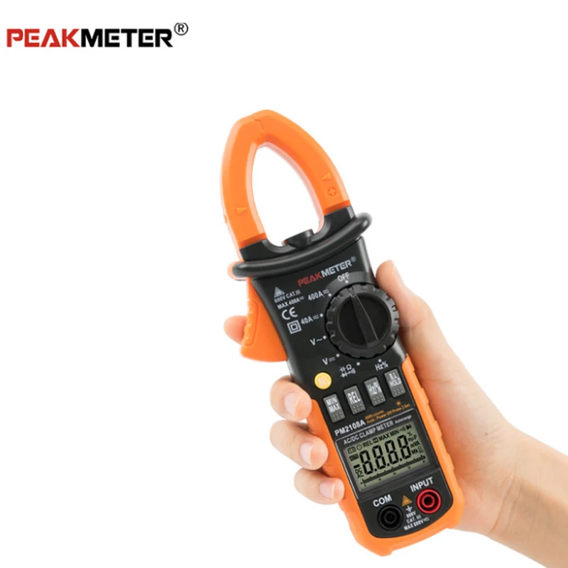Peakmeter PM2108 PM2108A цифровой токоизмеритель переменного/постоянного тока 400A 4000