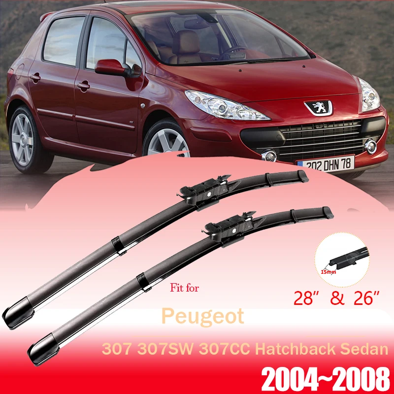 Щетки стеклоочистителя передние для Peugeot 307 307SW 307CC hatchback sedan 2004 ~ 2008 | Автомобили и