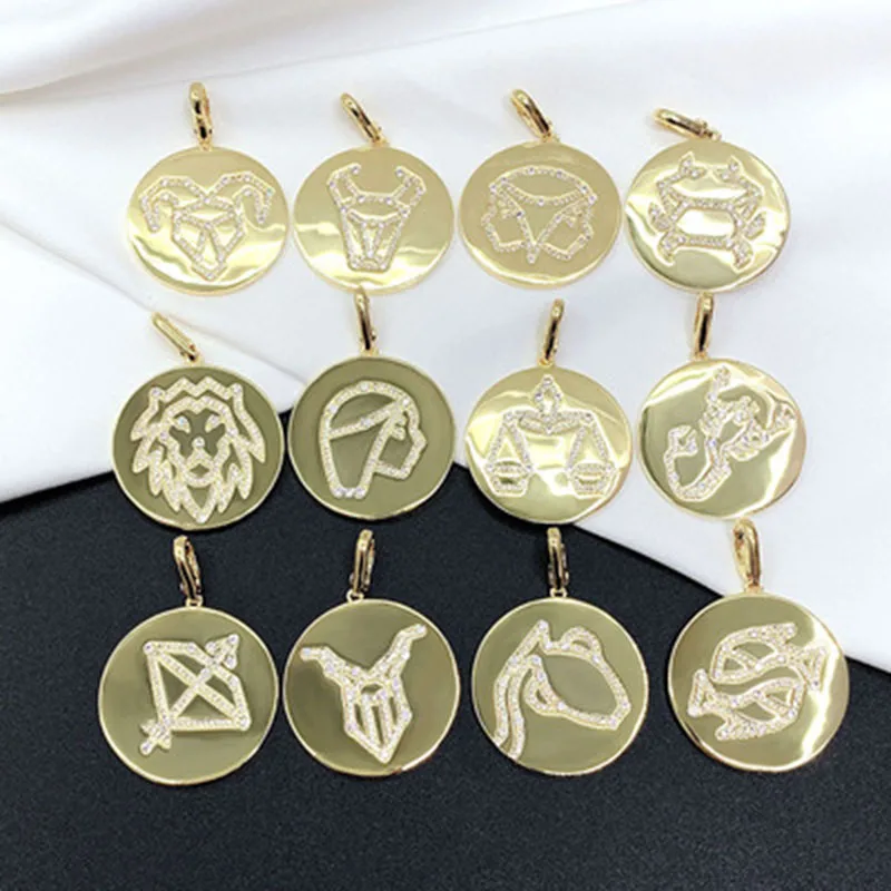 

Серебро 2021 пробы, новинка, циркон, двенадцать созвездий, золотой бренд, модная роскошная бриллиантовая бижутерия, подарок для женщин